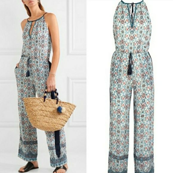 Talitha Embroidered printed silk-georgette jump - Picture 1 of 7